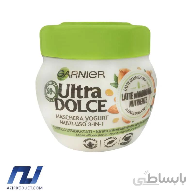 ماسک مو گارنیه مدل Latte Mandorla حجم 300 میل