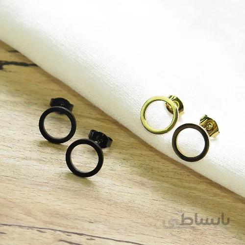 گوشواره استیل میخی دایره