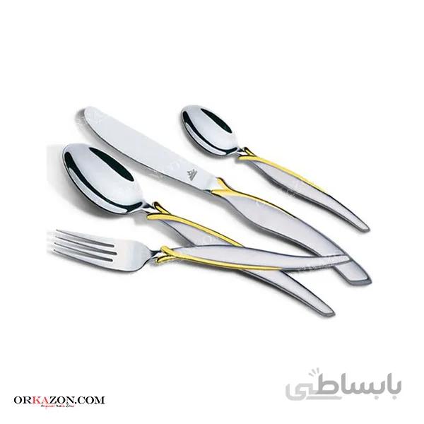 قیمت و خرید قاشق و چنگال 145 طلایی عرشیا مدل ARSHIA TM145GS-907