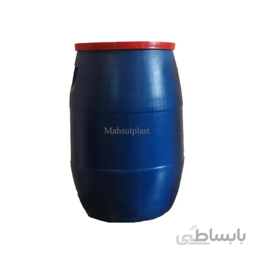 بشکه 60 لیتری دهانه گشاد آبی