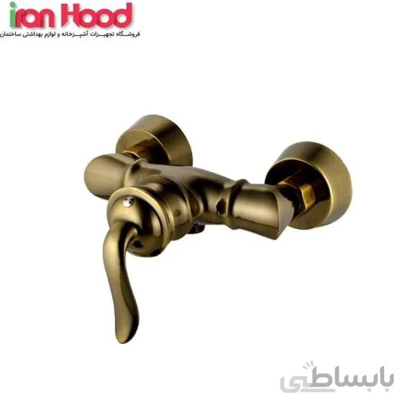 شیر توالت البرز روز مدل اسپیرال گلدن راد ا Alborzrooz golden rod-Spiral toilet tap