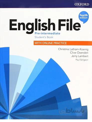 English File Pre-Intermediate 4th+SB+WB+DVD انگلیش فایل پری اینترمدیت