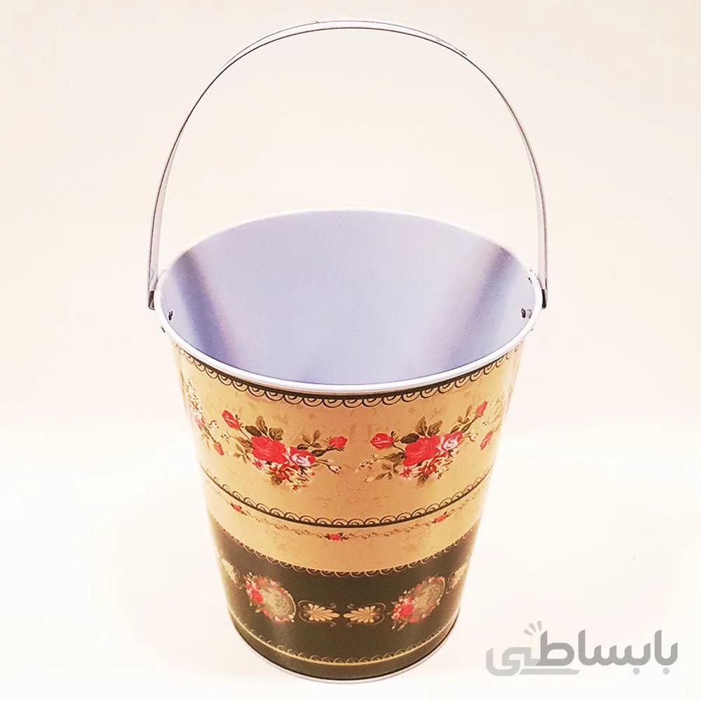 سطل فلزی دسته دار طرح 2