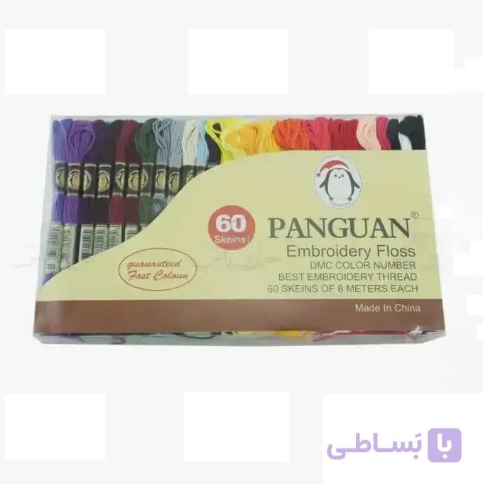 نخ گلدوزی و کوبلن دوزی مارک پنگوئن پک 60 عددی