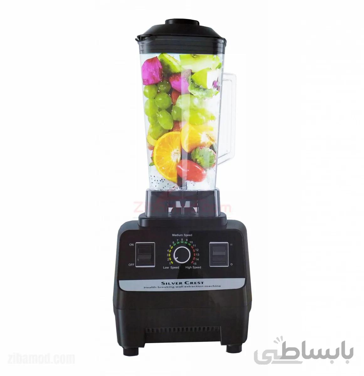 مخلوط کن صنعتی سیلور کرست Silver Crest مدل SC-1589 (توان 7200 وات) ا Silver Crest SC-1589 Hi-Performance Power Blender- 7200W - 2L