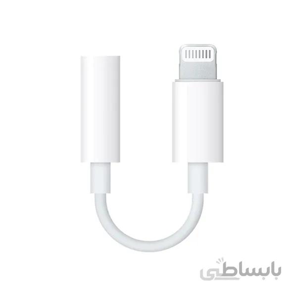 تبدیل اصلی لایتنینگ به aux جک 3.5 میلیمتری اپل Apple Lightning To 3.5mm Headphone Jack Adapter