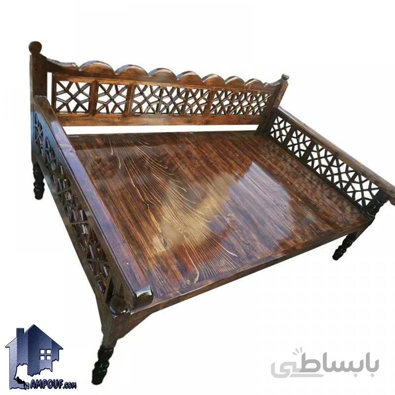 تخت سنتی چهارنفره 190 90 مدل TRK101