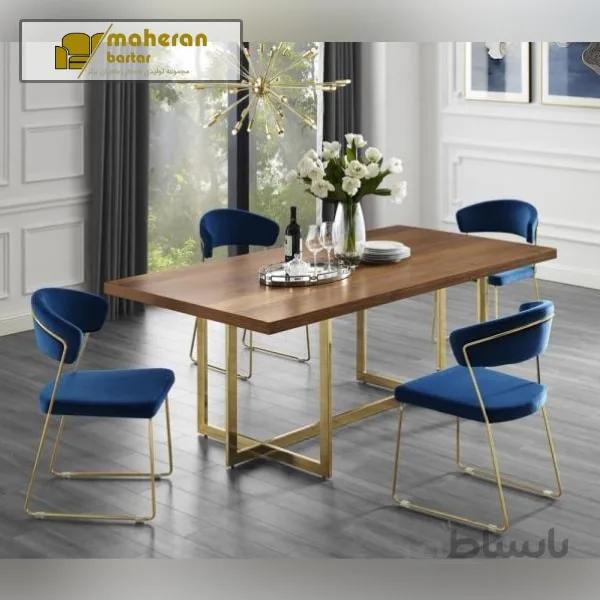 میز ناهار خوری 6 و 8 نفره استیل پردیس Pardis