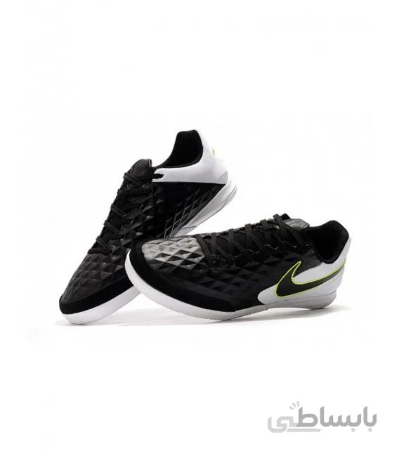 کفش فوتسال نایک تمپو های کپی Nike Tiempo Legend VIII PRO IC Black/Black/White