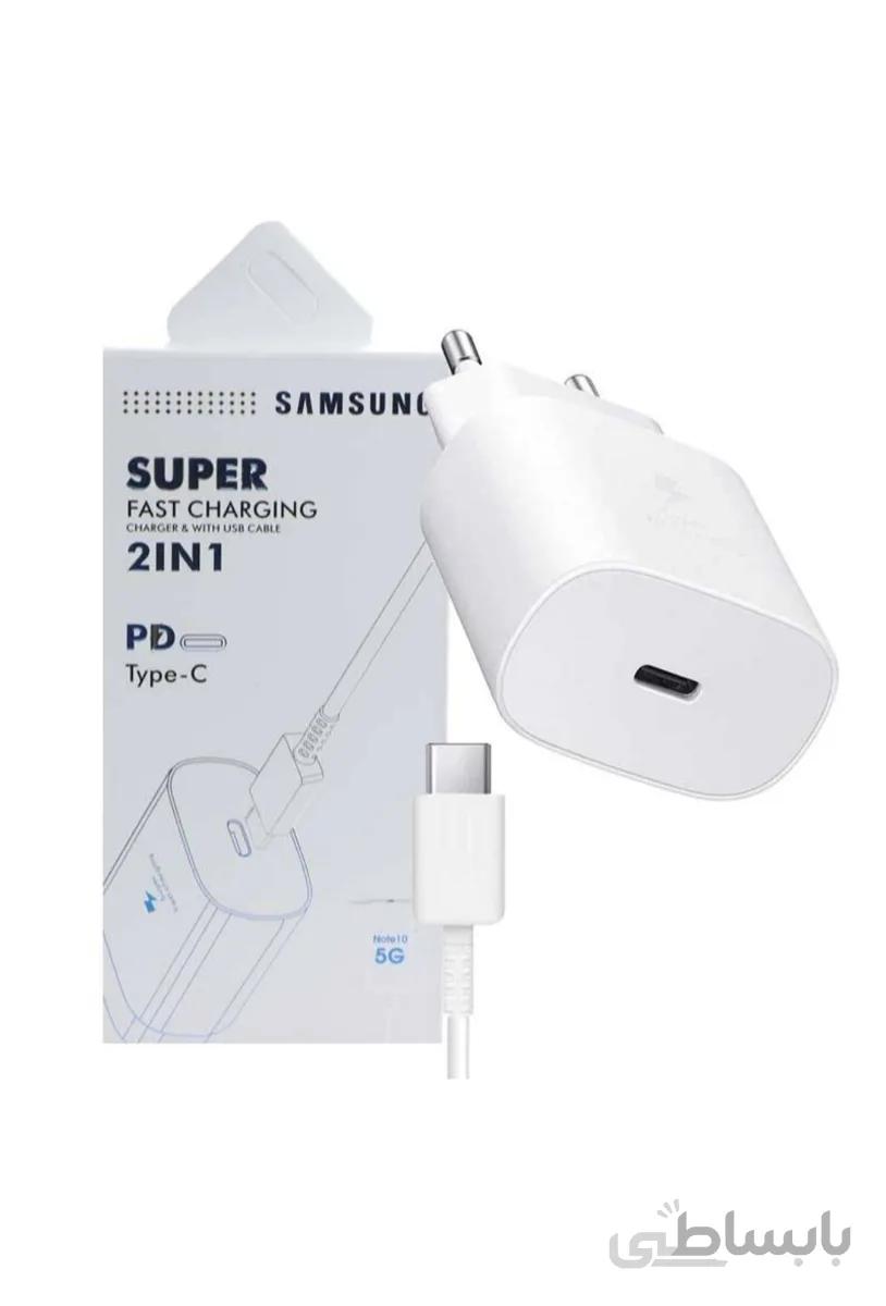 شارژر دیواری Samsung Note 10 + کابل Type-C