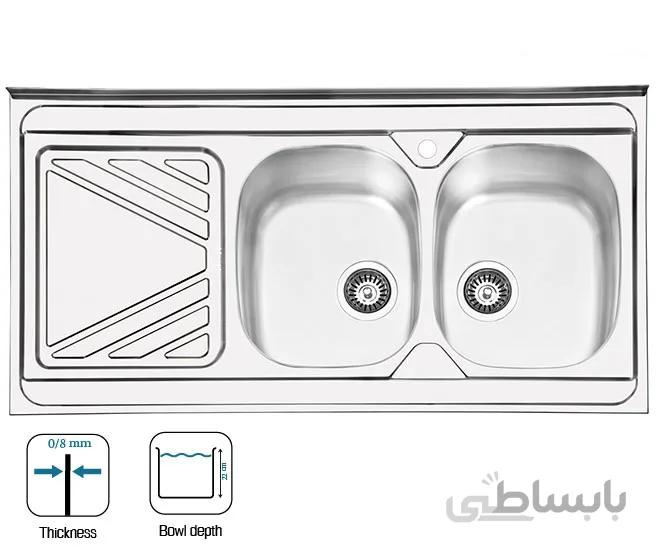 سینک روکار ایلیا استیل 1028