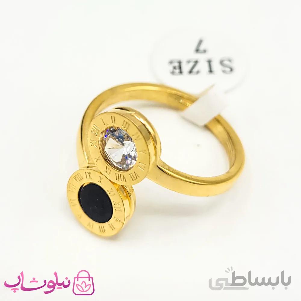 انگشتر زنانه استیل طرح بولگاری