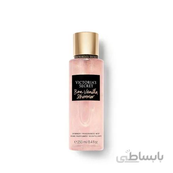 بادی اسپلش بیر وانیلا اکلیلی ویکتوریا سکرت اورجینال -Victoria's Secret Body Splash Bare Vanilla Shimmer 250ml