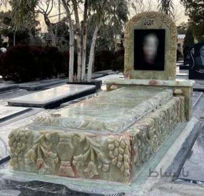 سنگ قبر مرمرسبز کد00408