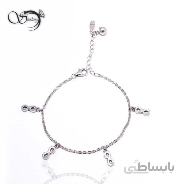 دستبند نقره زنانه بینهایت کد:۱۳۷۴
