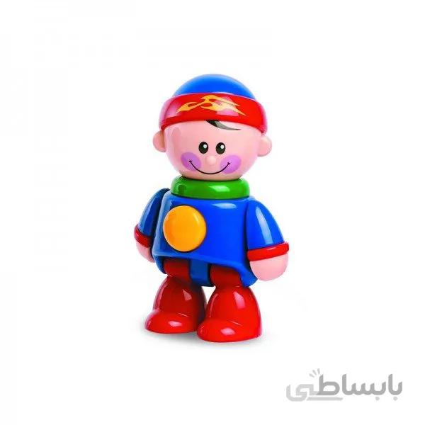 اسباب بازی آدمک تولو مدل پسرک کلاه آبی با نوار قرمز کد 89722