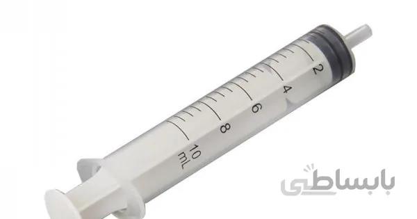 سرنگ ۱۰ سی سی لوئر اسلیپ سه تیکه با سرسوزن ۲۲ سوپا