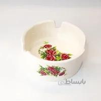 زیرسیگاری سرامیکی گلسرخی