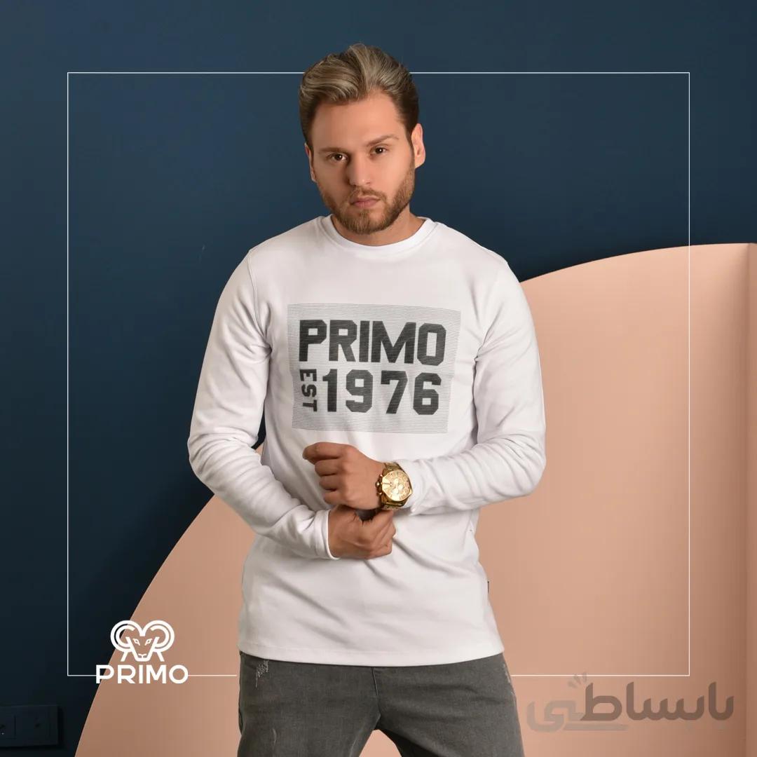 تیشرت پنبه مردانه مدل آستین بلند چاپی 514103