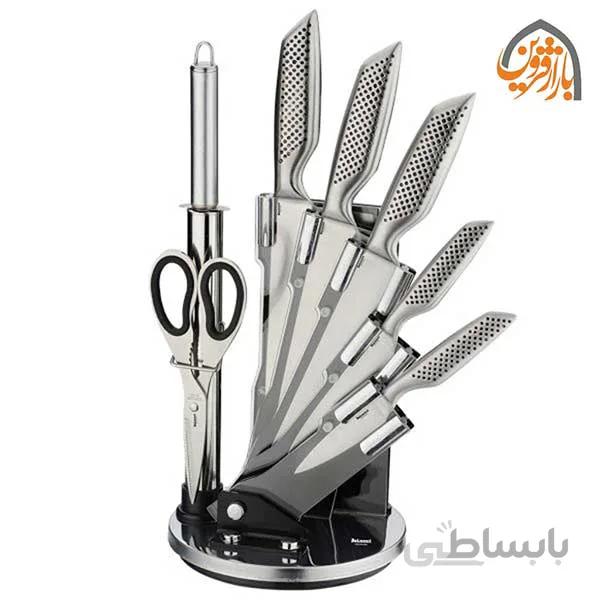 سرویس چاقوی آشپزخانه 9 پارچه دلمونتی مدل DL1550