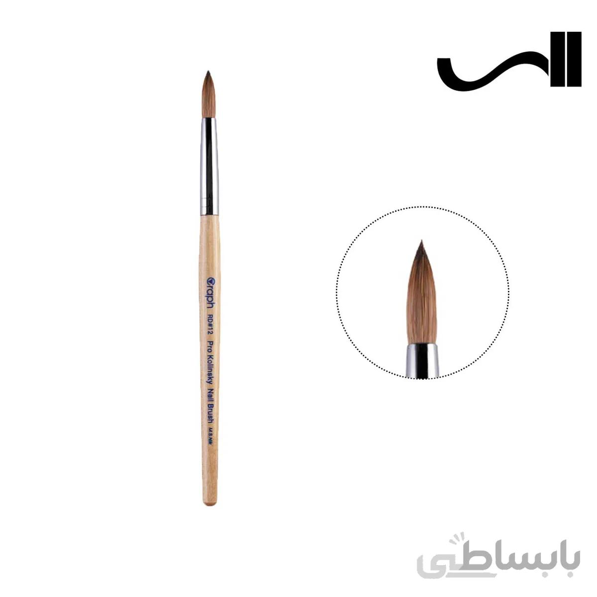 قلم موی کاشت ناخن اشکی گراف سایز 12