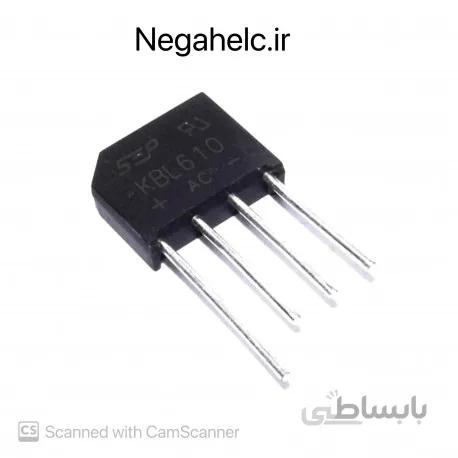 پل دیود شانه ای KBL610 6A