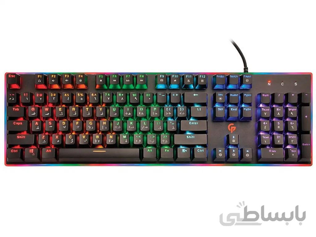 کیبورد با سیم پورودو Porodo Mechanical Gaming Keyboard PDX210-BX ا Porodo Keyboard PDX210-BX
