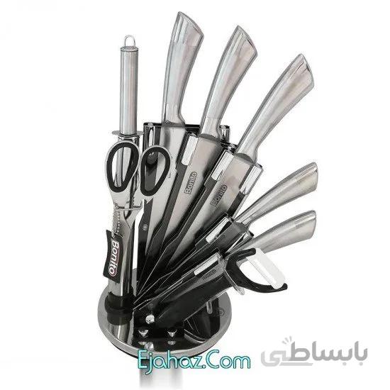 سرویس چاقو آشپزخانه 9 پارچه بونیتو کد 803