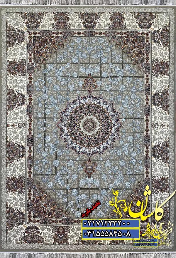 فرش کاشان 700 شانه نقشه پیچک فیلی