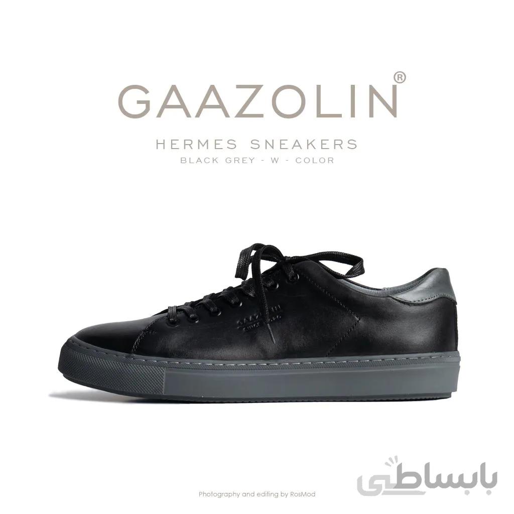 کتانی روزمره هرمس گازولین مشکی – GAAZOLIN Hermes Black Grey W