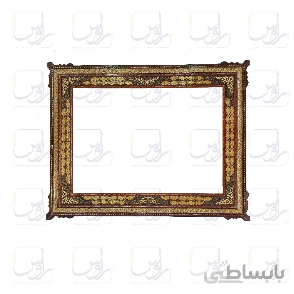 قاب خاتم کاری صلیبی شاسی دار سایز 73*93