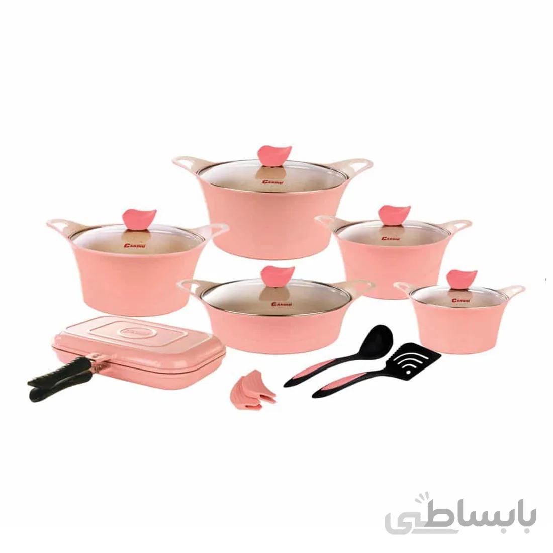 سرویس قابلمه ۱۵ پارچه گرانیت کاندید مدل کاپری
