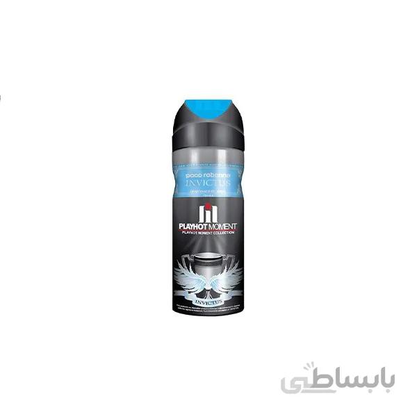 اسپری دئودورانت مردانه پلی هات مومنت مدل Paco Rabanne Invictus