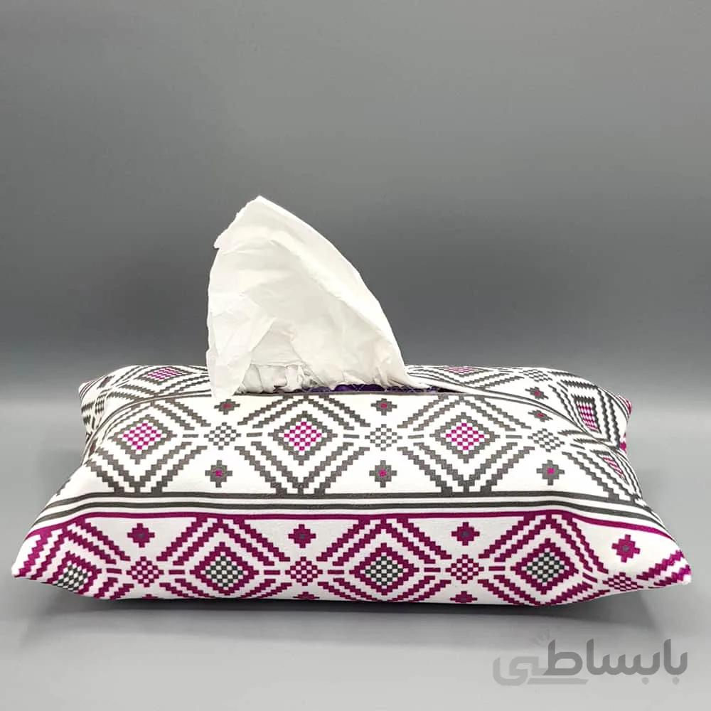 جادستمال کاغذی مخمل طرح سنتی مدل JT16