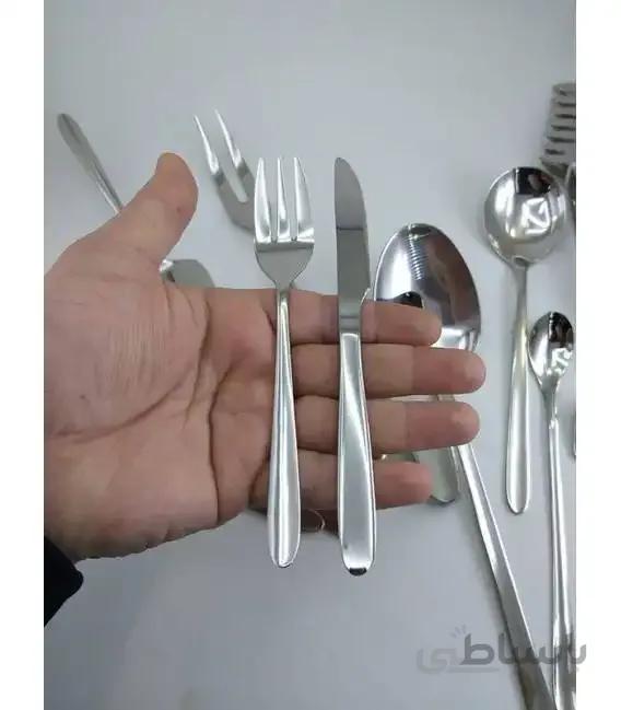 کارد و چنگال میوه خوری یونیک ساده طرح دونا