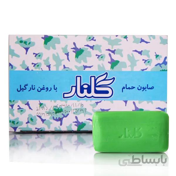 صابون حمام گلنار روغن نارگیل مدل سبز بسته ۶ عددی