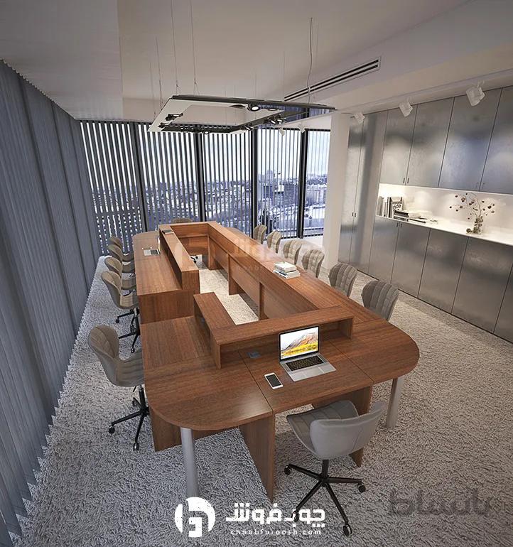 میز کنفرانس اداری مدرن ۱۳ نفره