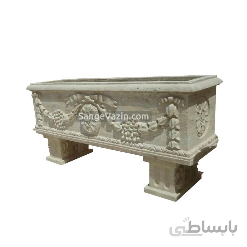 گلدان سنگی بزرگ تاک