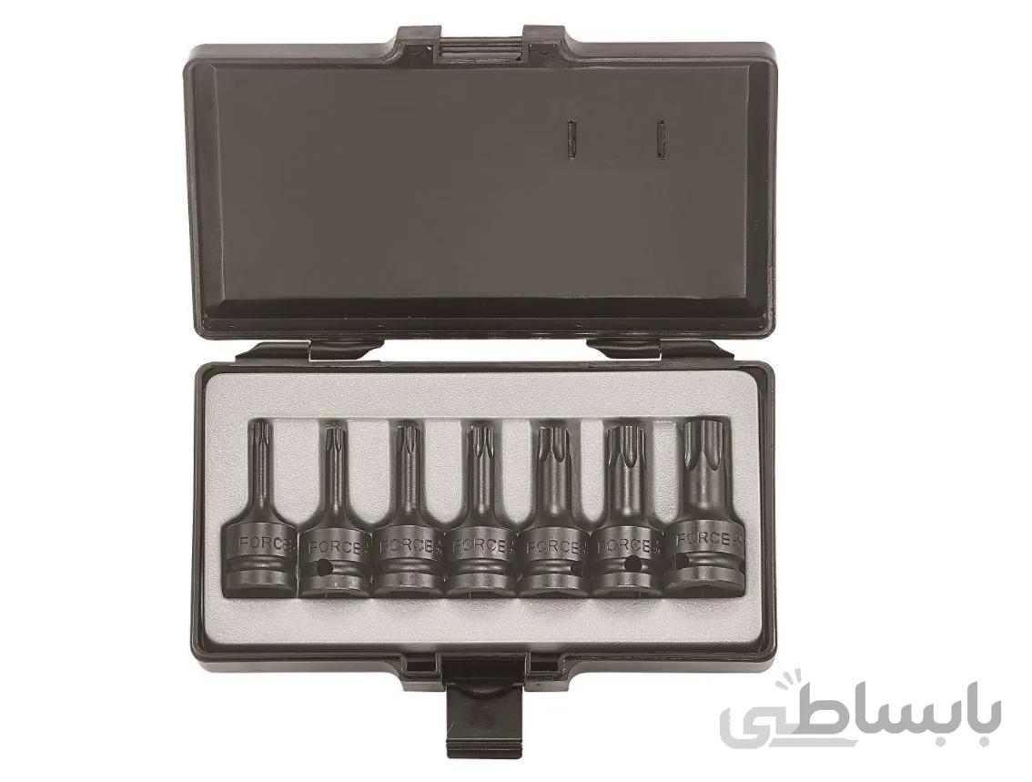 سری تورکس بکسی فشار قوی 1/2 ، 7 پارچه (از T30-T70، به طول 60 میلیمتر) فورس – FORCE مدل 4078