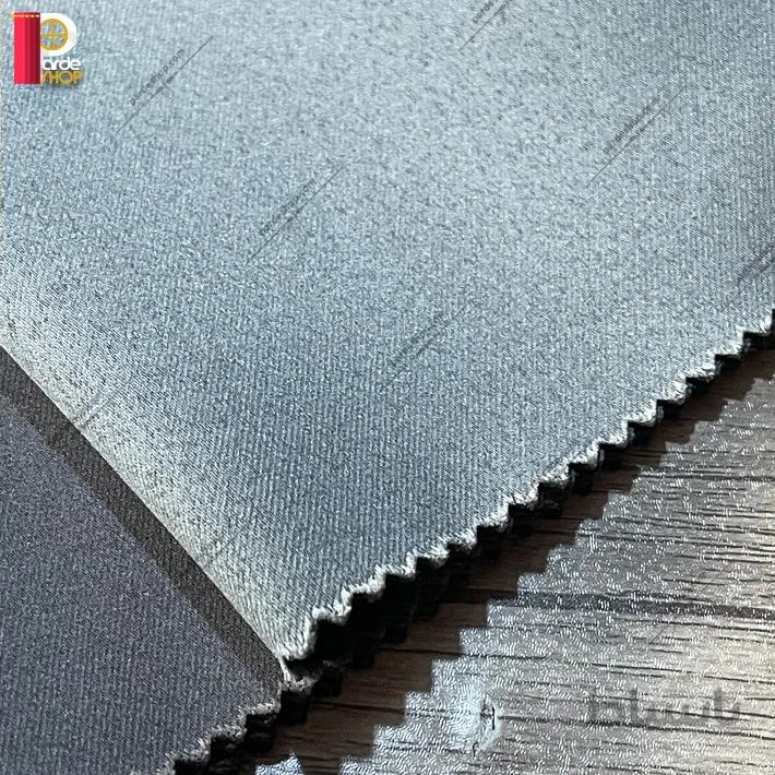 پرده آستر بلک اوت مدل ساده رنگ طوسی همراه دوخت و نوار