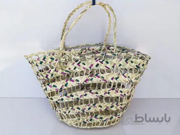 ساک حصیری توری بزرگ(ساک خرید)