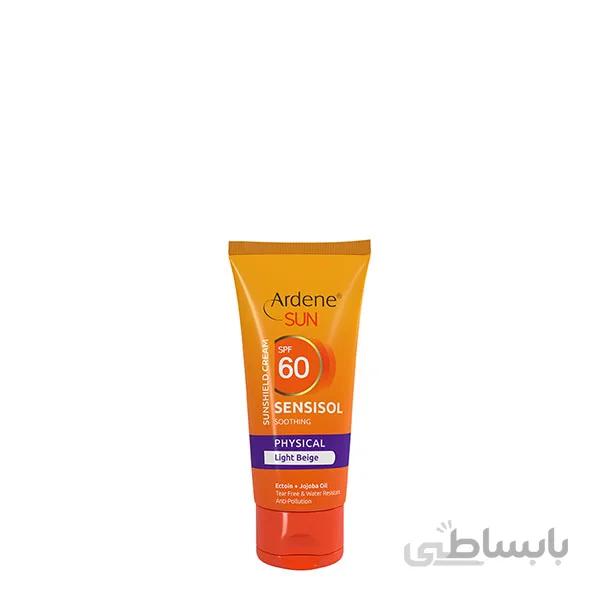 کرم ضد افتاب بژ روشن SPF 60 سنسی سول اردن
