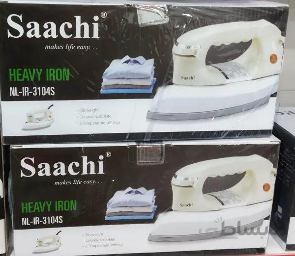 اتو خشک سنگین ساچی SAACHI مدل NL-IR-3104S با وزن 2 کیلوگرم مناسب خیاطی