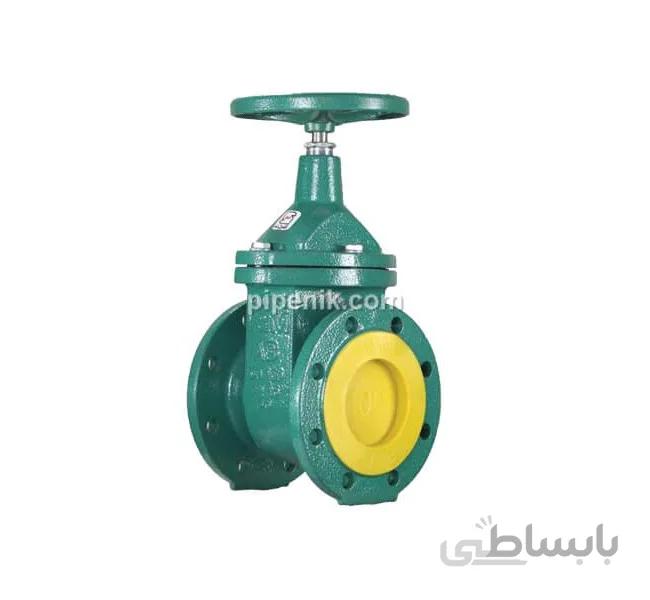 شیر فلکه کشویی زبانه فلزی چدنی وگ امید گلستان PN10