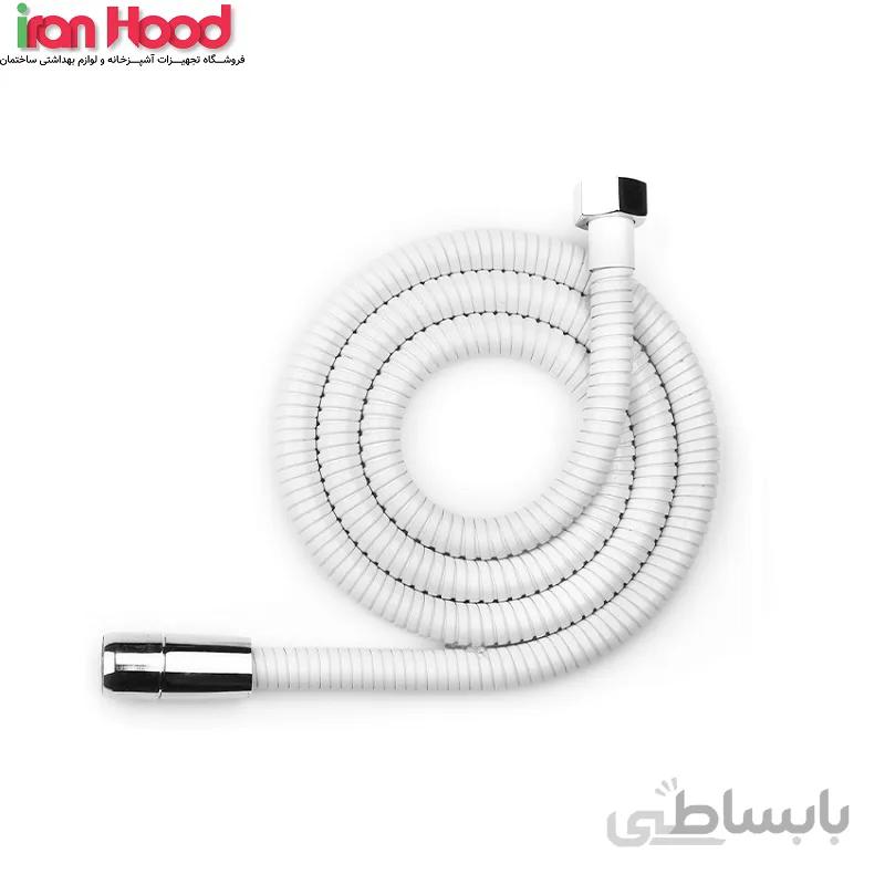 شیلنگ توالت سفید کروم درخشان ا Derakhshan chrome-white toilet hose