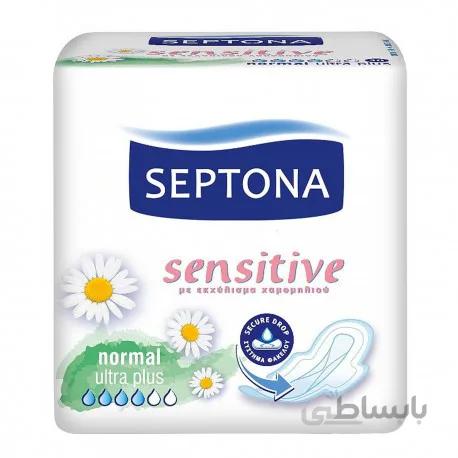 نوار بهداشتی ضد حساسیت 10 عددی سپتونا Septona سایز متوسط ا Septona Normal Sensitive Sanitary Pad