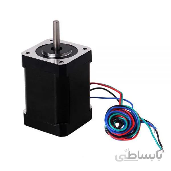استپر موتور 60 میلیمتر 2.3 آمپر 9 کیلویی / Stepper motor DQ-42HB60A 42x42x60mm