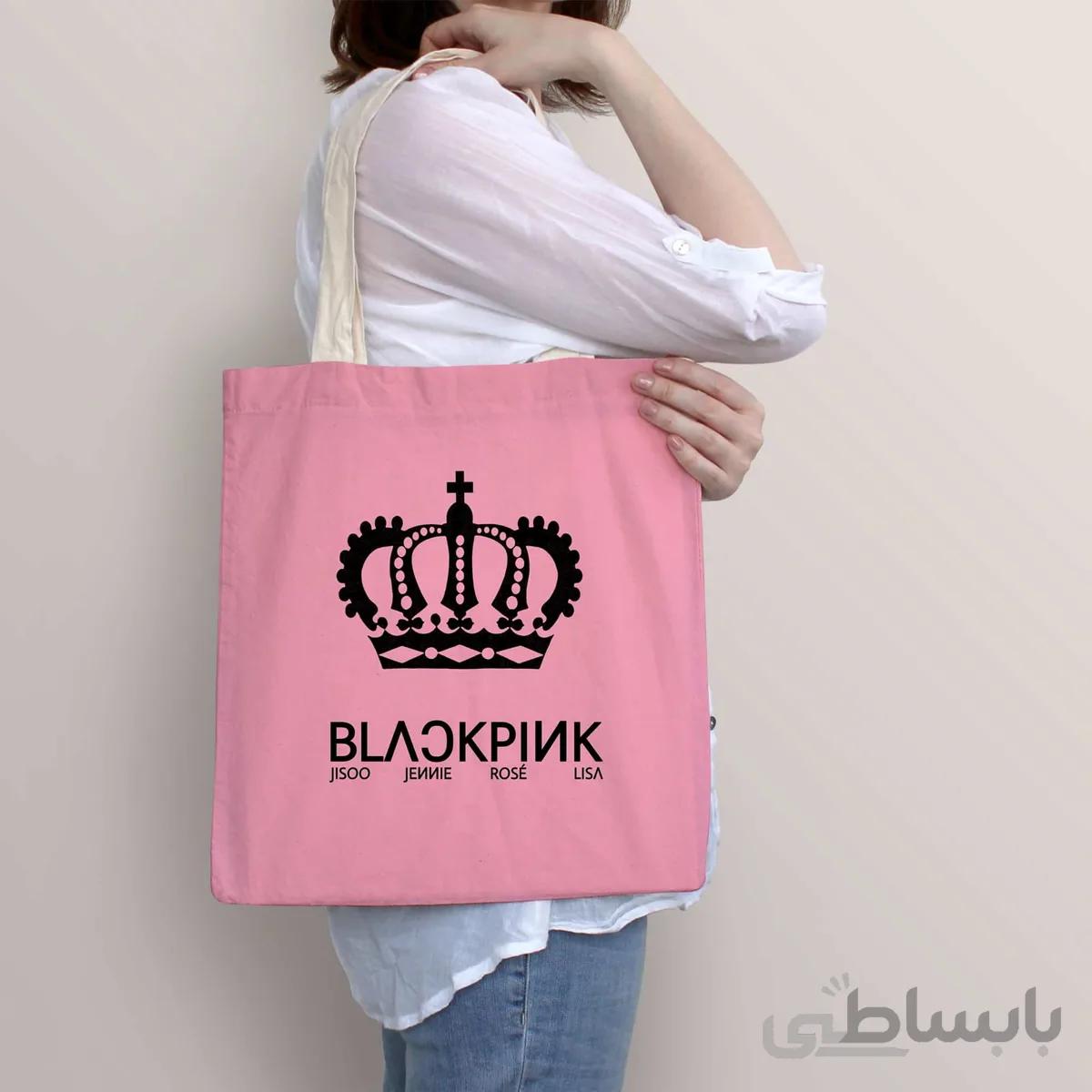 ساک خرید و هدیه طرح بلک پینک مدل BAG99116