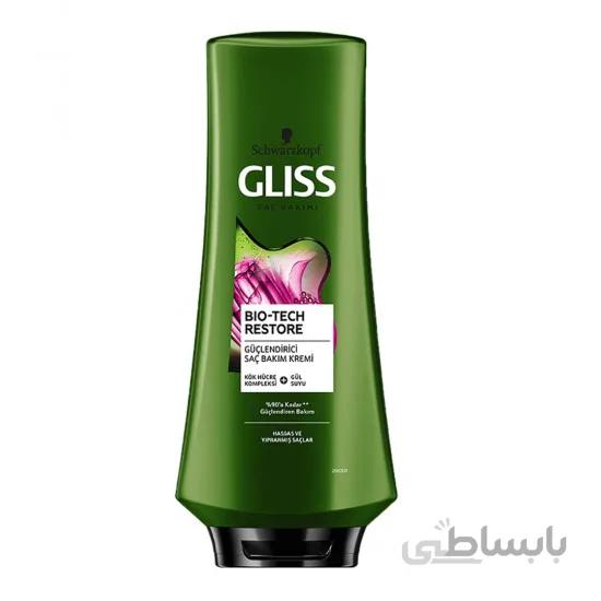 نرم کننده مو مدل مرطوب کننده مناسب موهای خشک و آسیب دیده حجم 360 میل گلیس ا Schwarzkopf Gliss Bio-Tech Hair Conditioner 360 ml