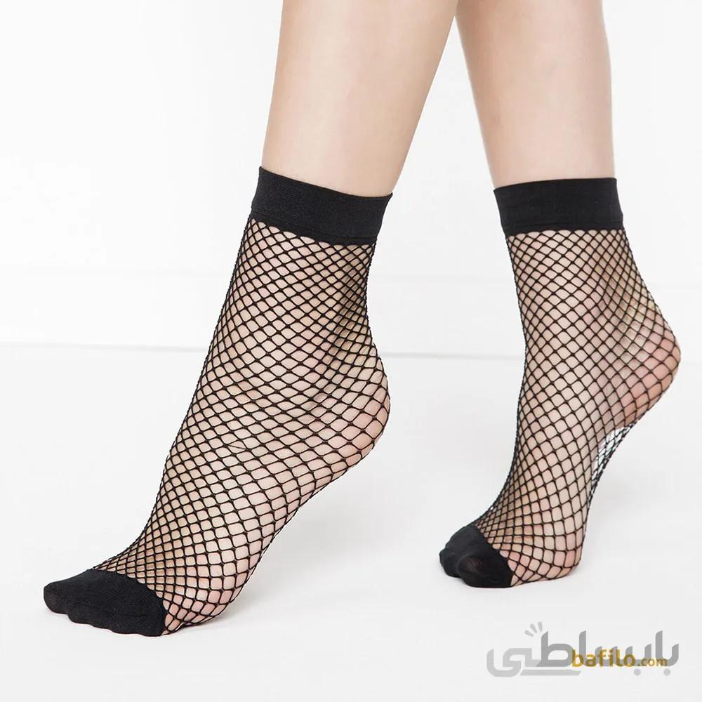 جوراب مچی لانه زنبوری زنانه پنتی ‌ Klasik File سفید | پنتی | Penti